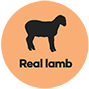 Made with real lamb.